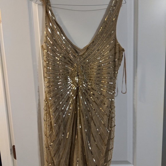 Aiden Mattox Gold Sequin Dress - Picture 4 of 5